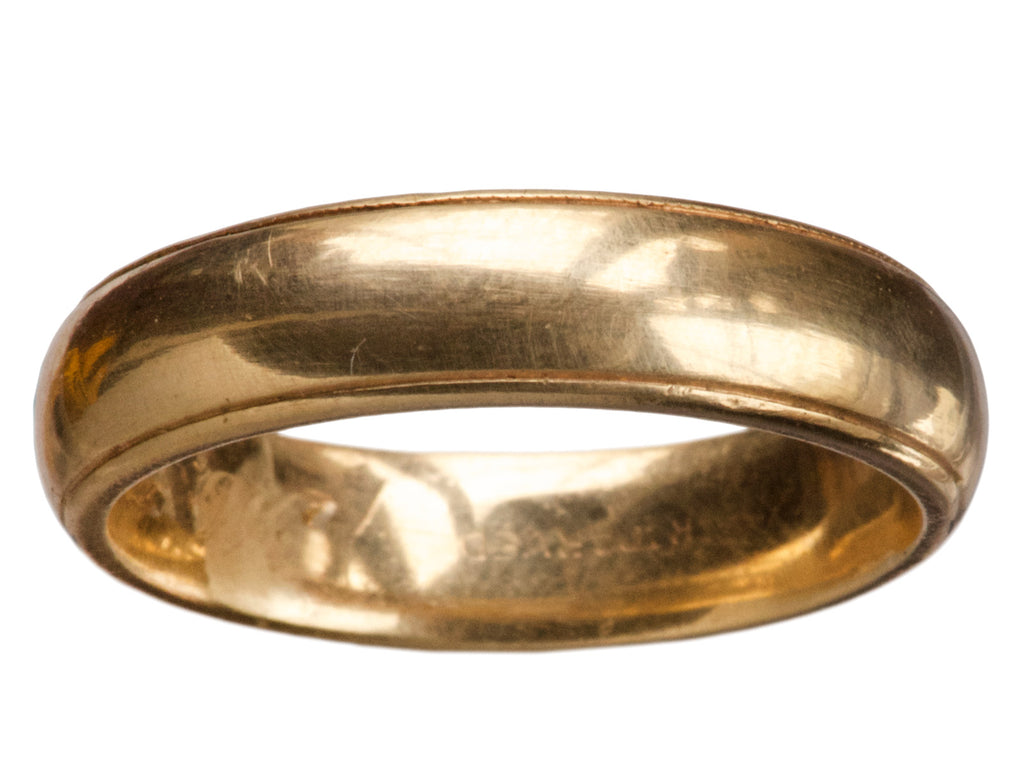 1964 Men’s Gold Wedding Band (on white background)