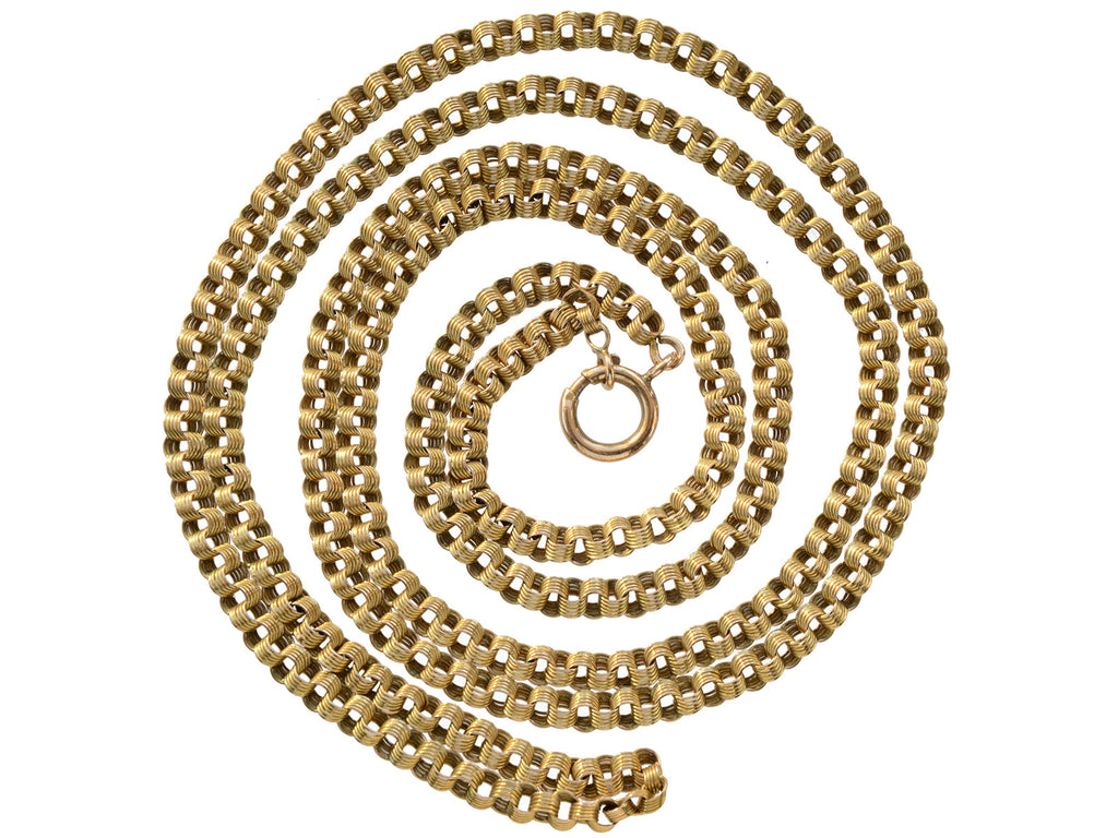 c1890 Victorian Long Chain (on white background)