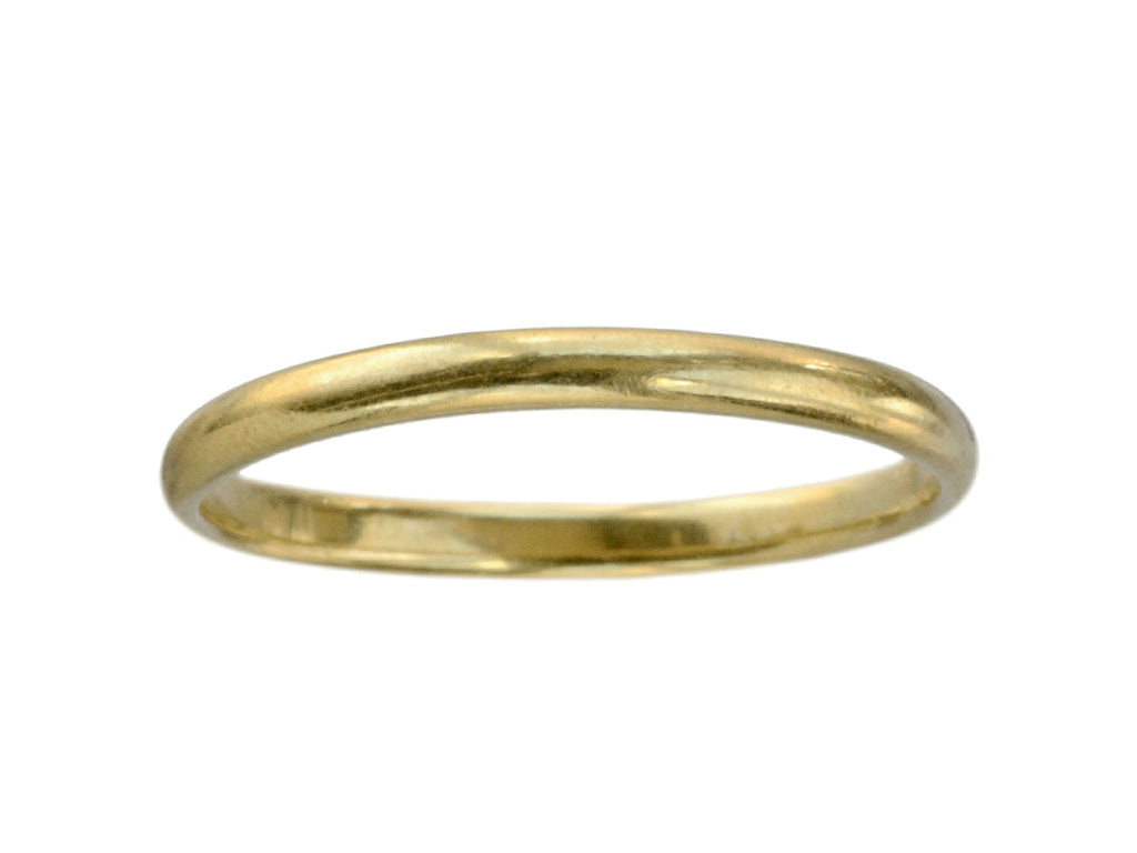 Vintage Thin 18K Band (on white background)