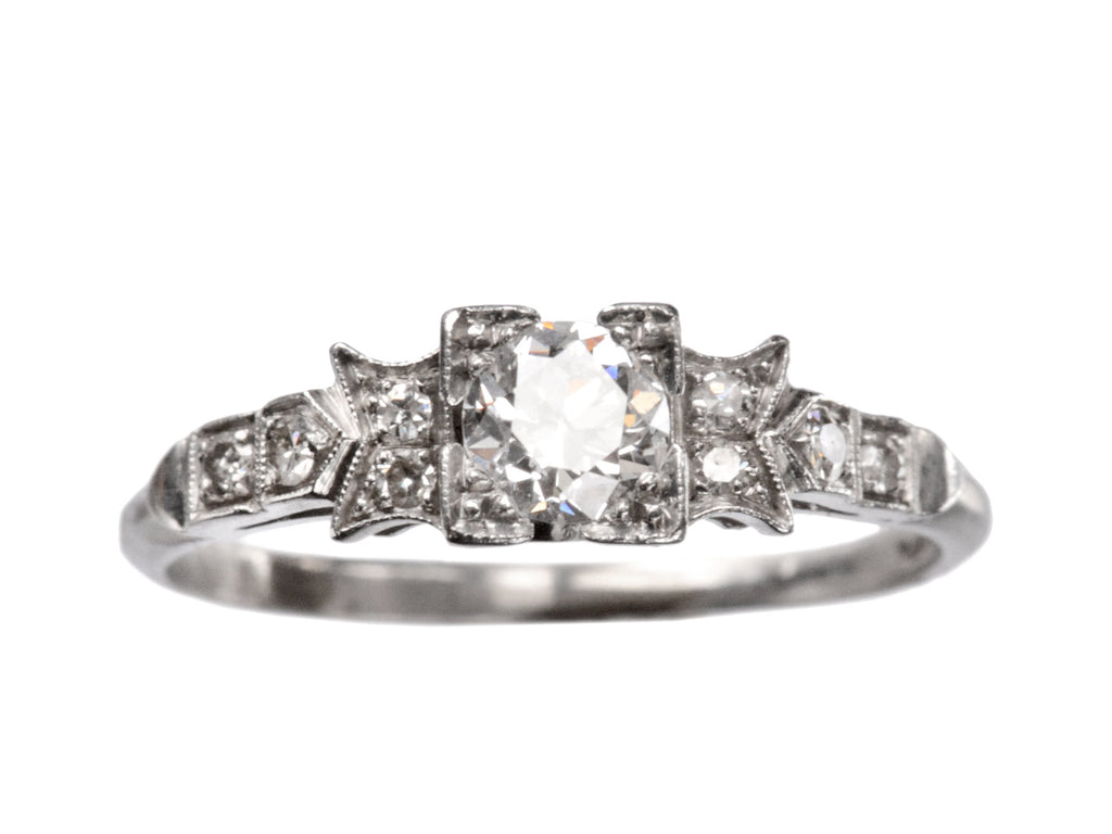 1930s Deco 0.35ct Ring (on white background)
