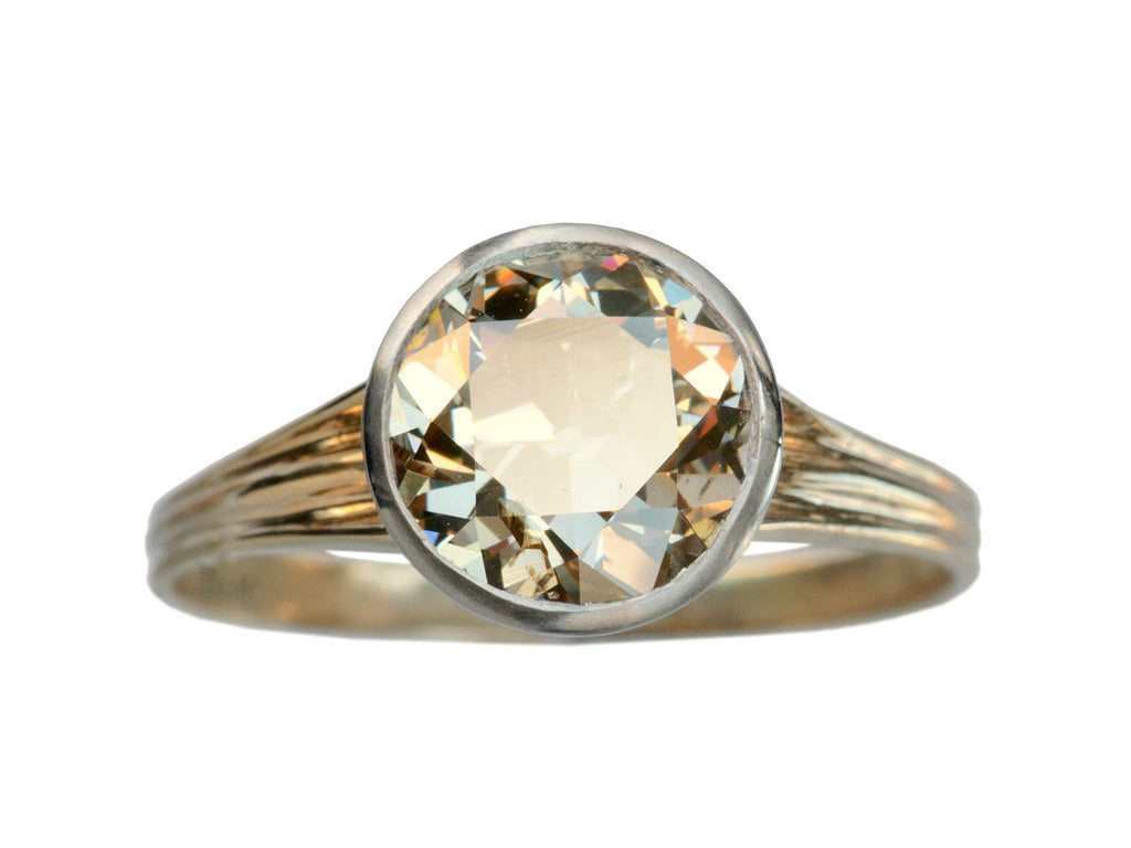 1910s 2.16ct Brown Diamond Ring (on white background)
