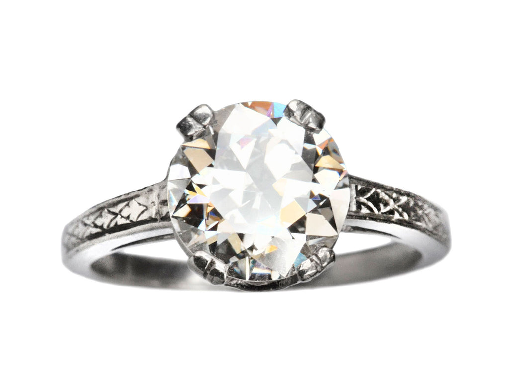 1920s 2.15ct Diamond Ring (on white background)
