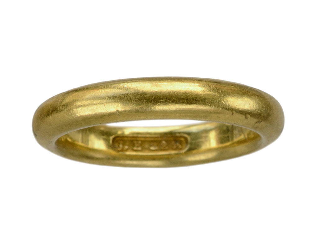 Early 1900s 3.5mm 22K Band (on white background)