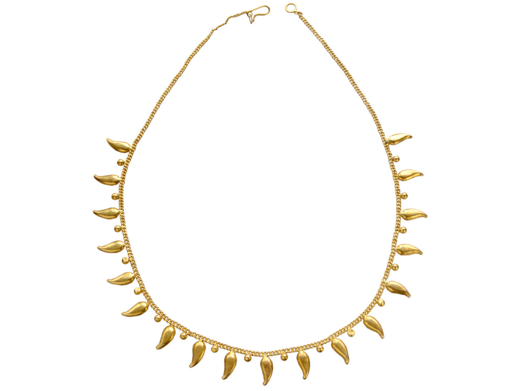 Vintage 22K Indian Necklace (on white background)