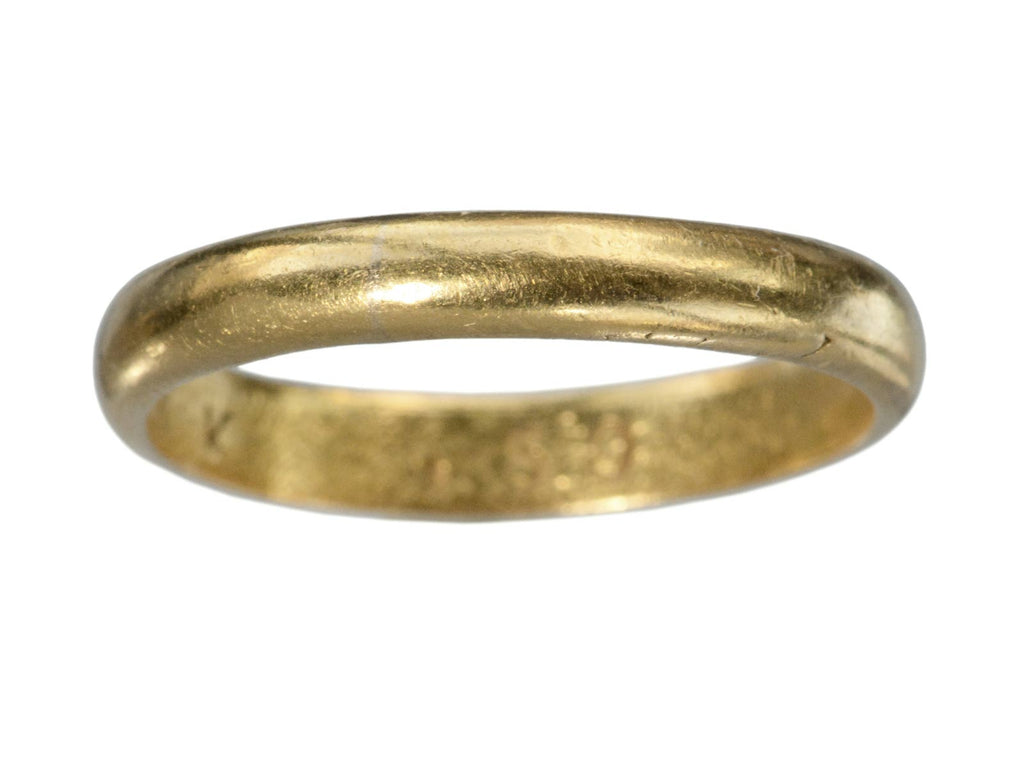 Vintage 23K Gold Band (on white background)