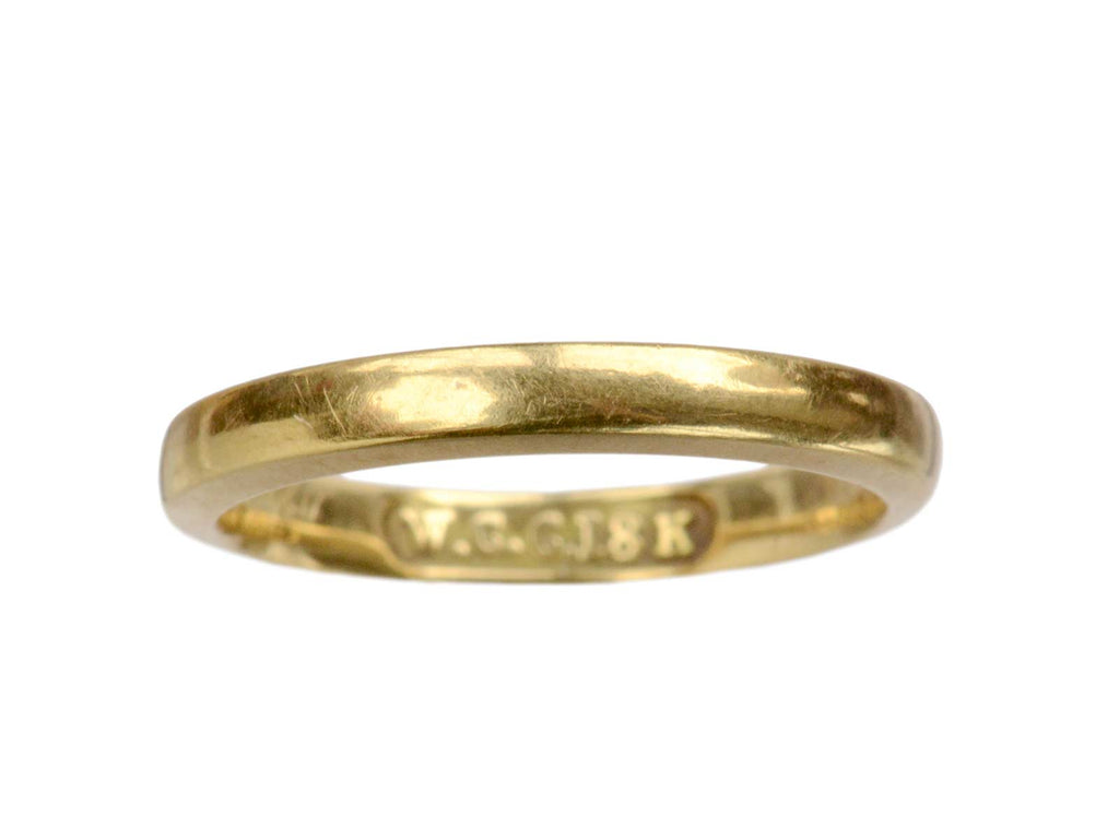 Early 1900s 2.4mm 18K Band (on white background)