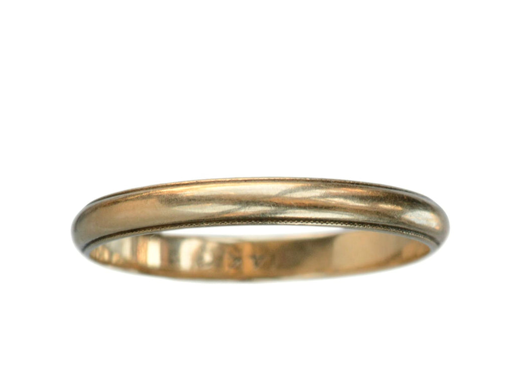 1920-40s 14K Milgrain Band (on white background)