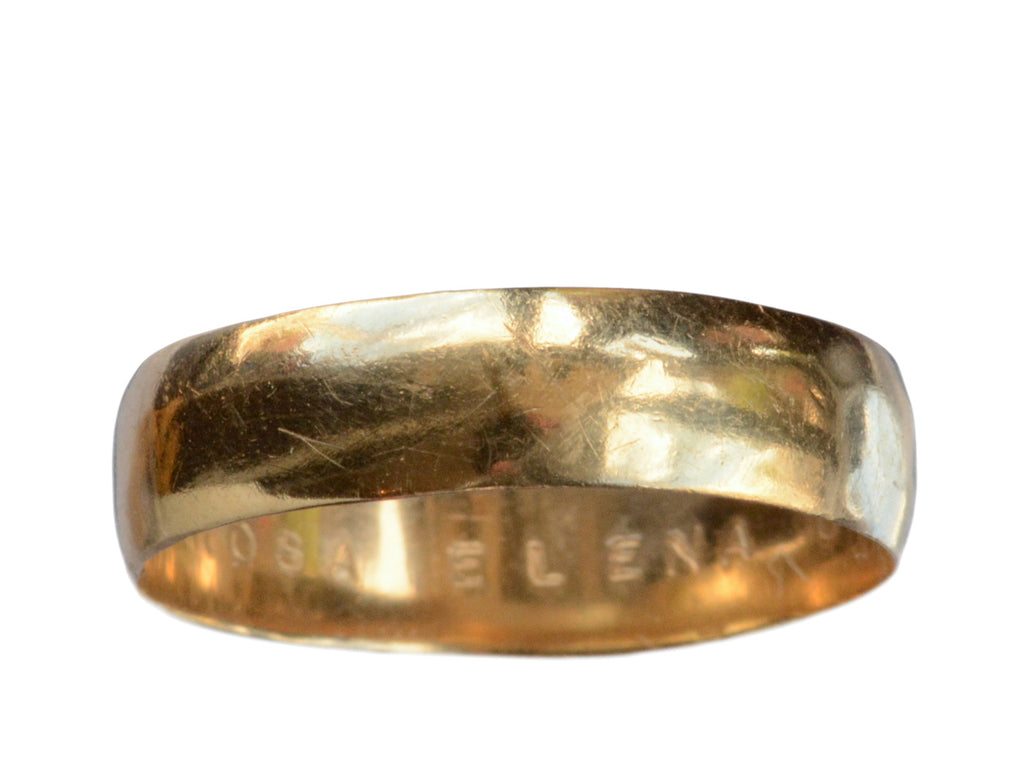 1942 18K Wedding Band (on white background)