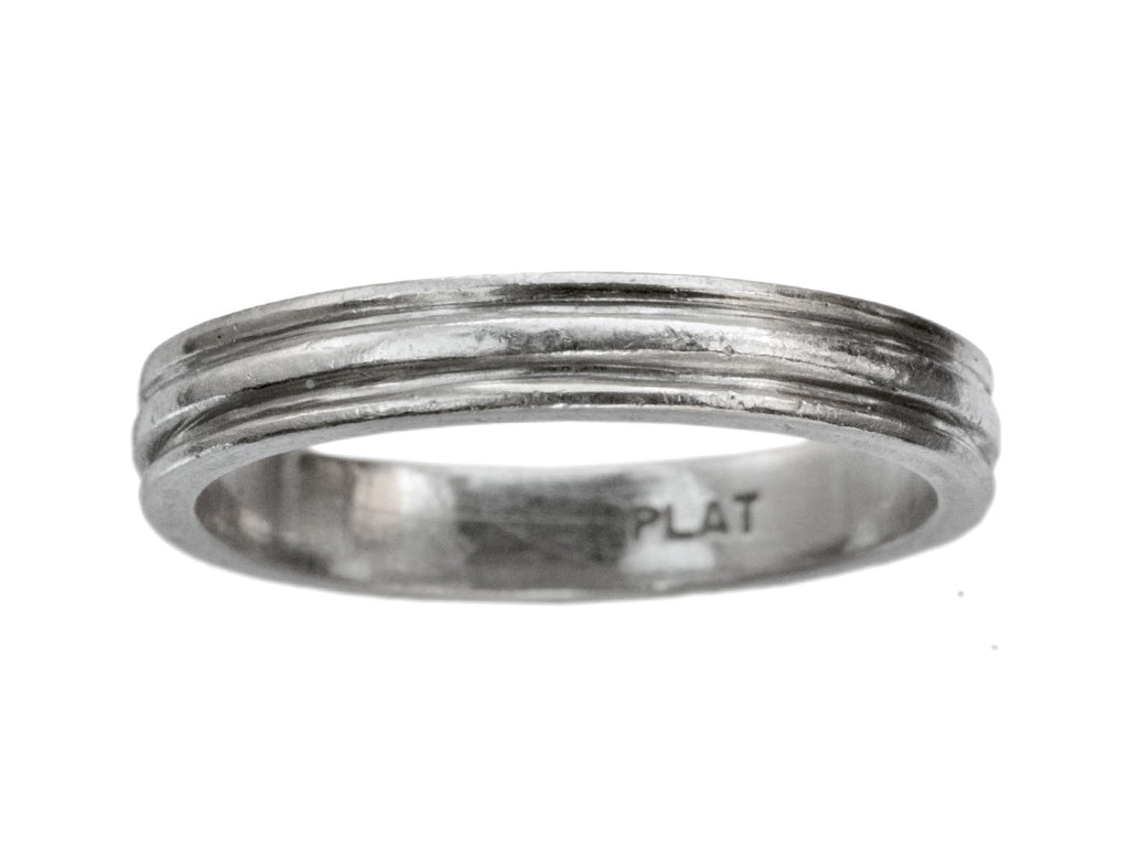 c1950 Striped Platinum Band