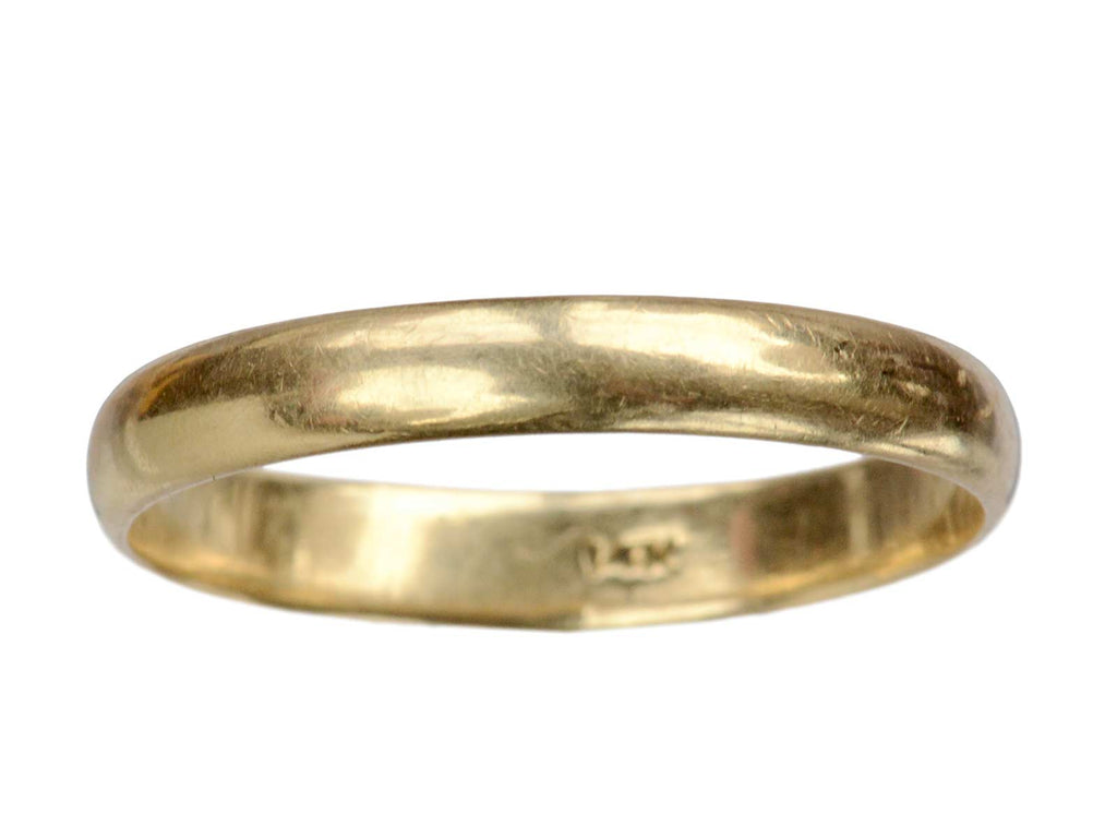 Mid 1900s 3.3mm 14K Band (on white background)