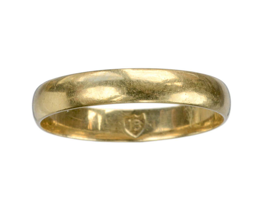 Early 1900s 3.4mm 18K Band (on white background)