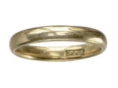 c1920 3.4mm 14K Gold Band