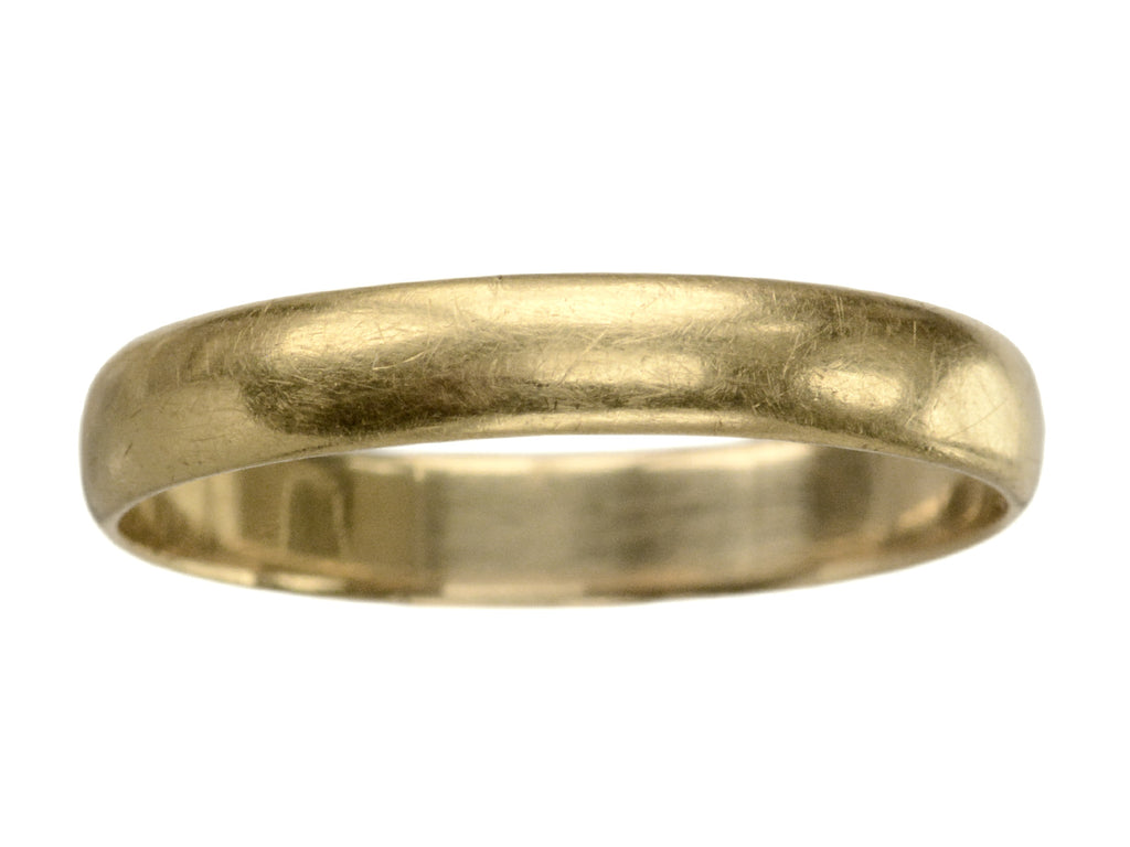c1950 Italian 3.7mm 18K Band (on white background)