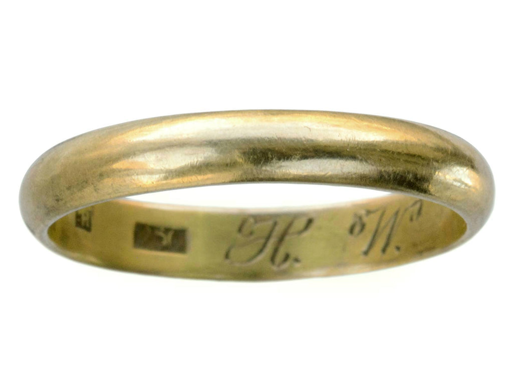 c1900 3.7mm Wedding Band (on white background)