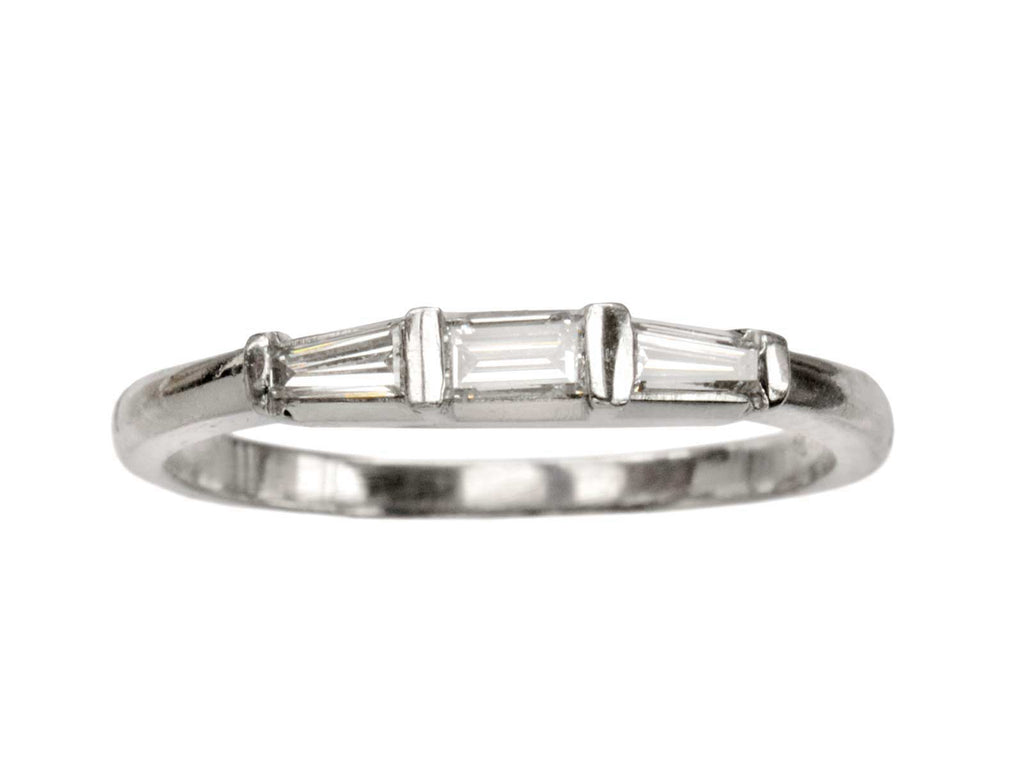 1960s Diamond Baguette Band (on white background)