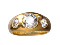 1924 Gypsy Set Three Diamond Ring