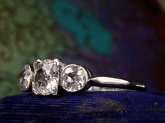 1910s Edwardian Three Diamond Ring