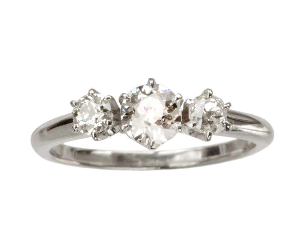 1940s Three Diamond Ring