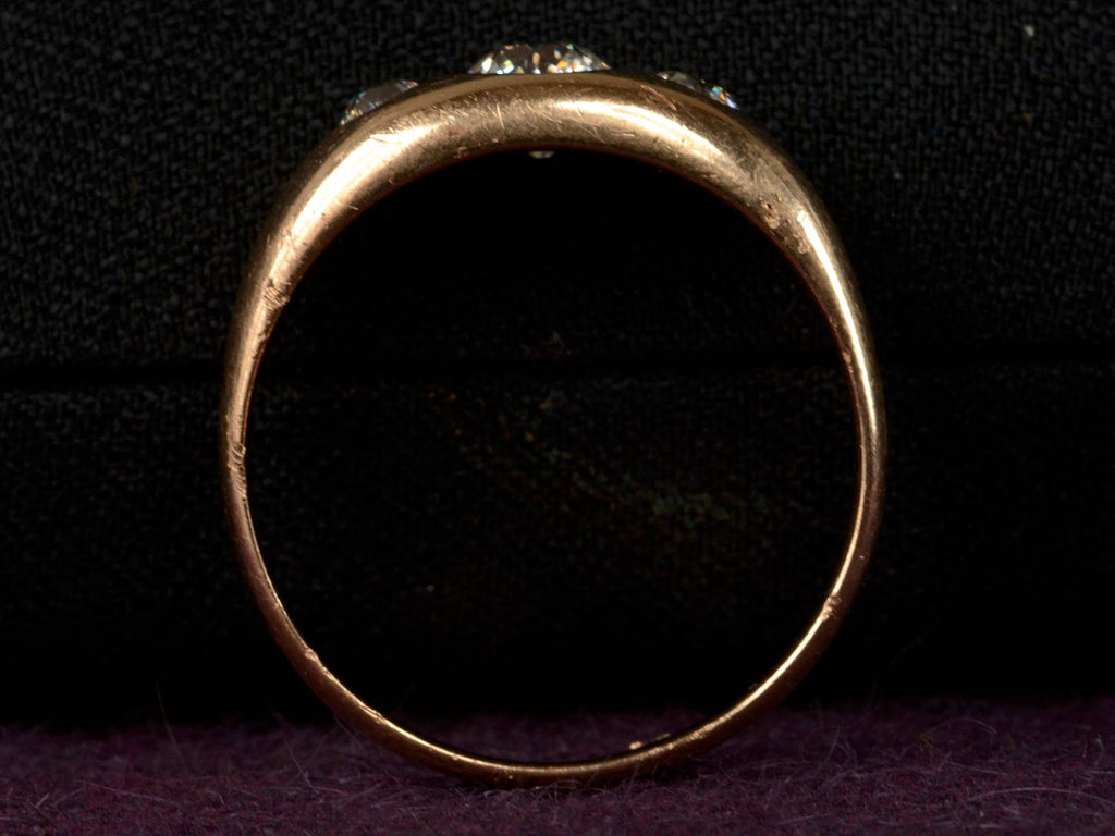 1900s Three Diamond Gypsy Ring