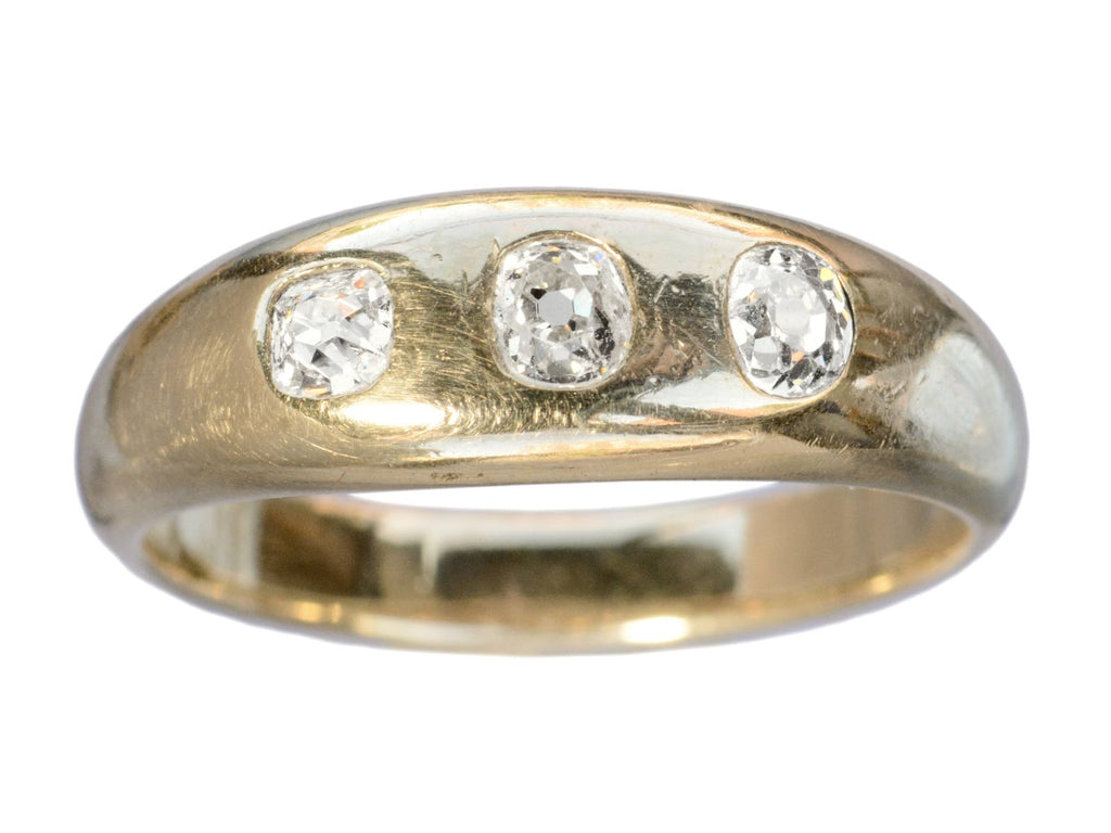 c1900 Diamond Gypsy Ring (on white background)