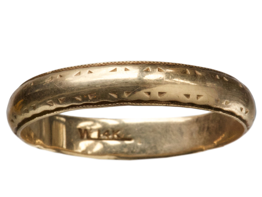 Vintage Men’s Wedding Band (on white background)