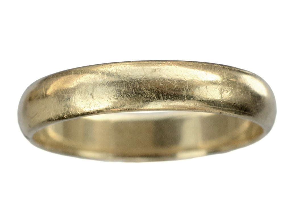 1950s 4.5mm Gold Band (on white background)