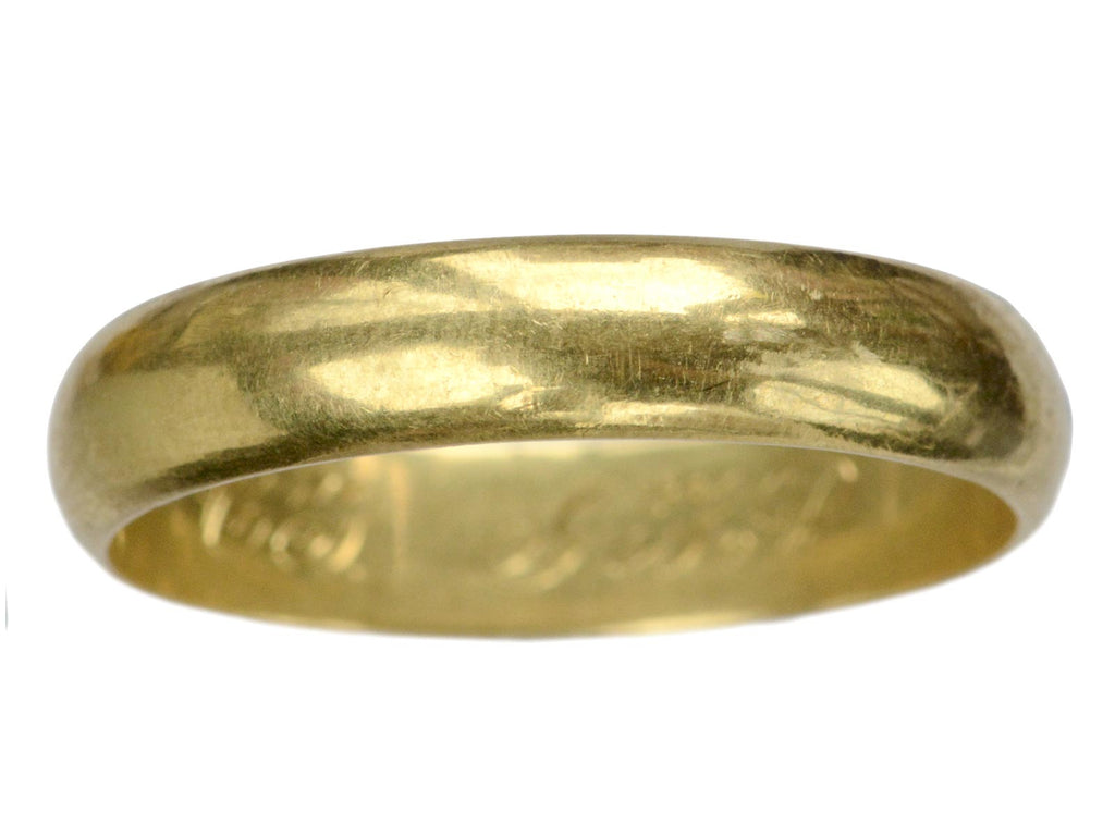 Early 1900s 4.9mm 18K Band (on white background)