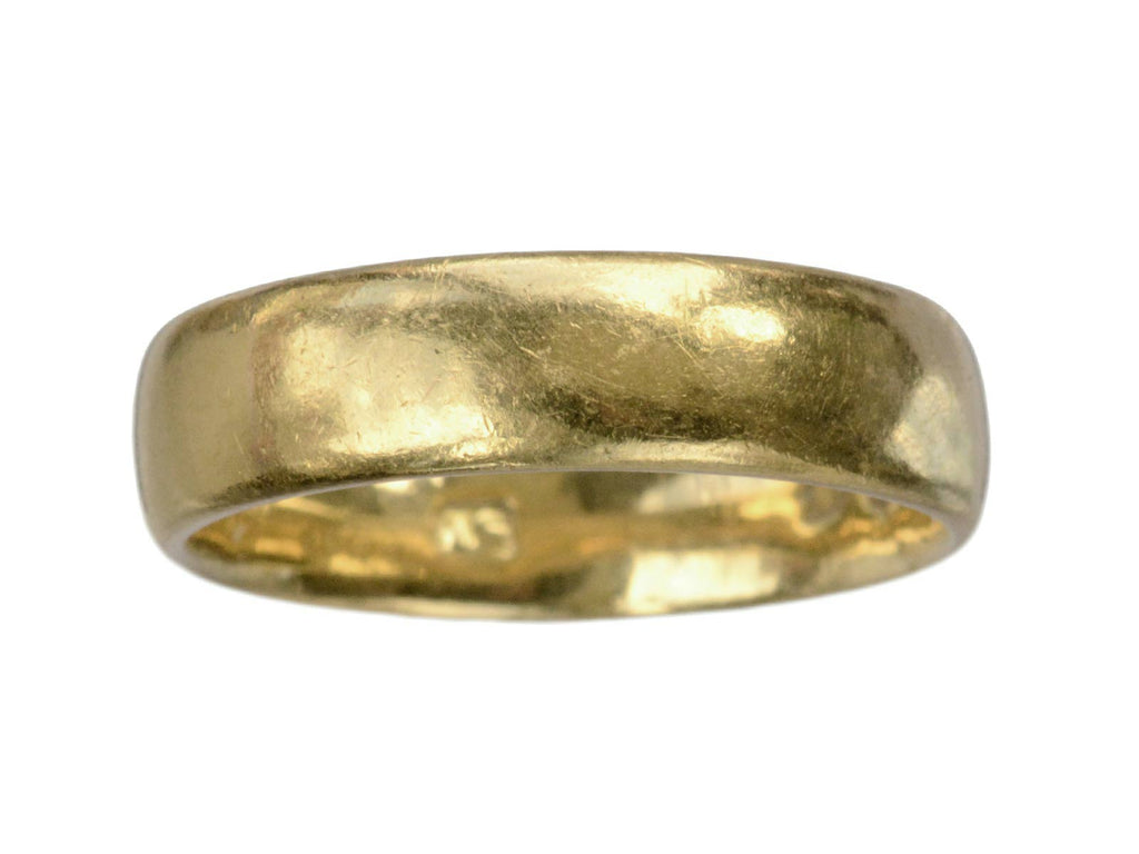 1893 English 22K Gold Band (on white background)