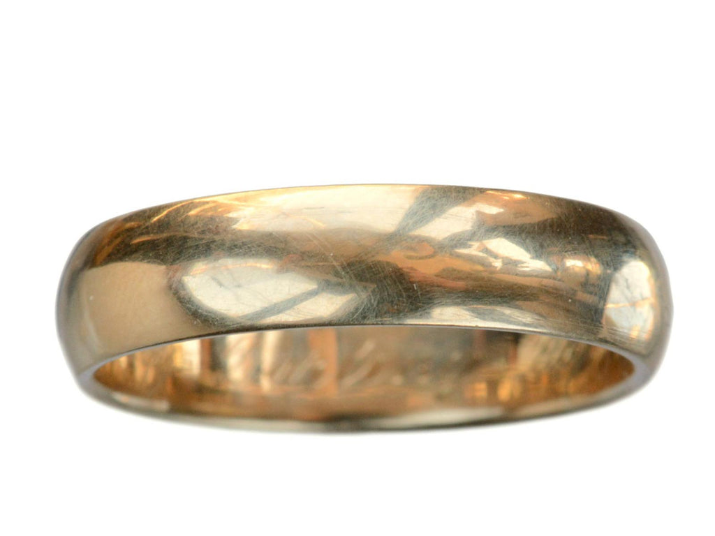 Vintage "Darling" Wedding Band (on white background)