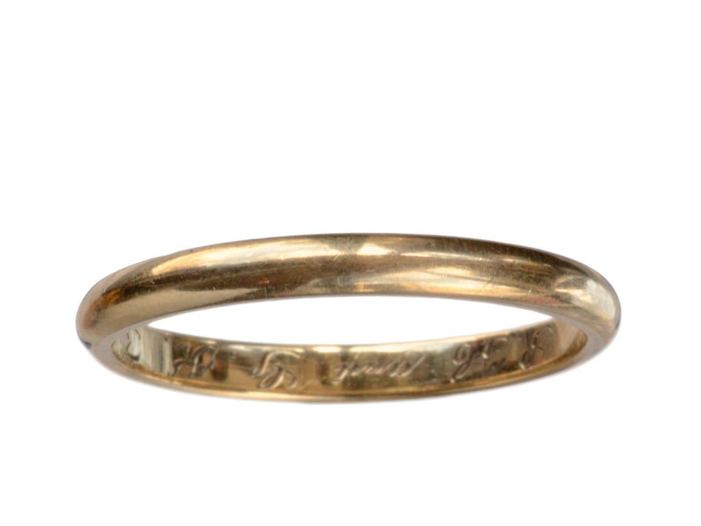 1927 14K Gold Band (on white background)
