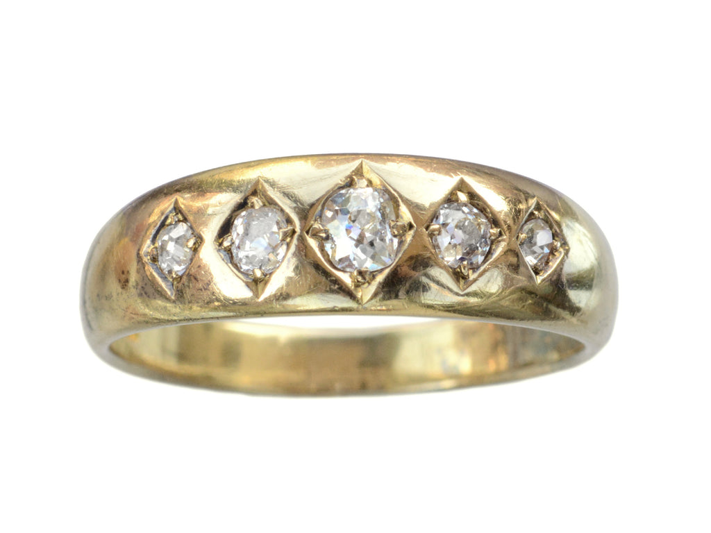 1883 5 Diamond Gypsy Ring (on white background)