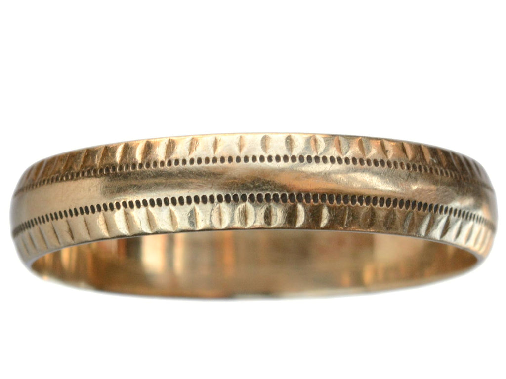 Vintage 10K Wedding Band (on white background)