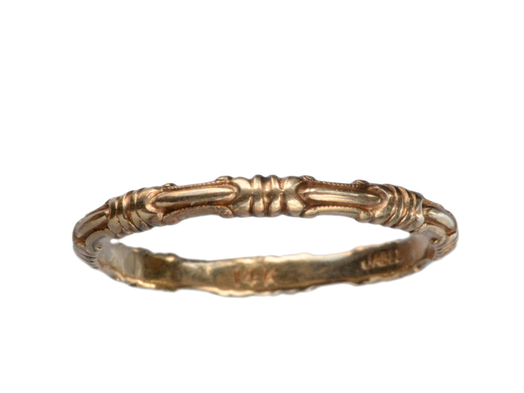 1940s Jabel Wedding Band (on white background)