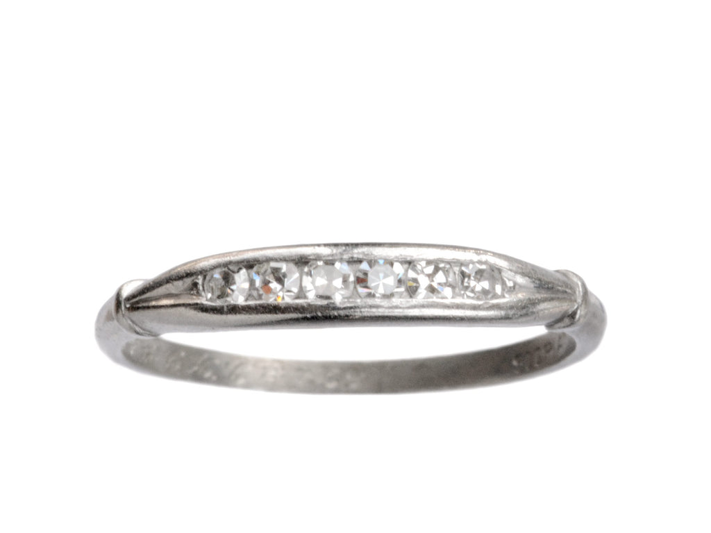 1930s 6 Diamond Ring (on white background)