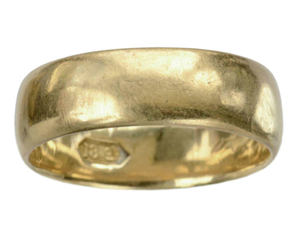 c1900 7.1mm 18K Gold Band (on white background)