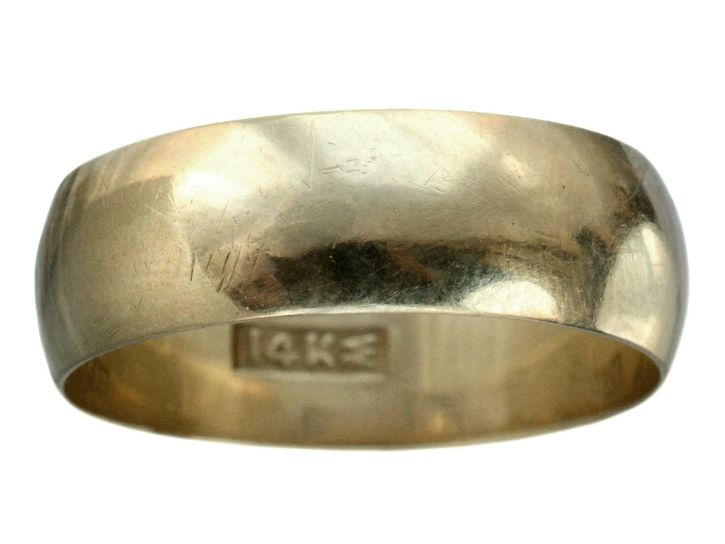 c1920 7.3mm Gold Band (on white background)