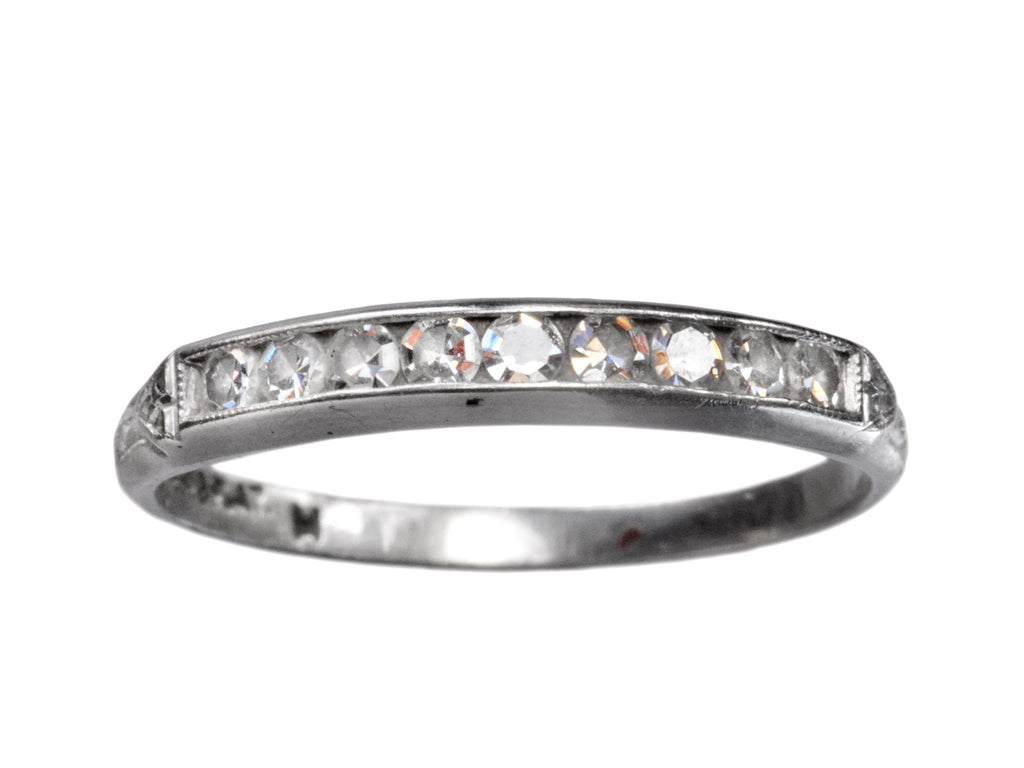 1920s Art Deco Diamond Band (on white background)