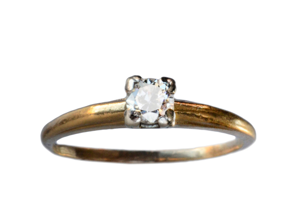 1940s 0.15ct Diamond Ring (on white background)