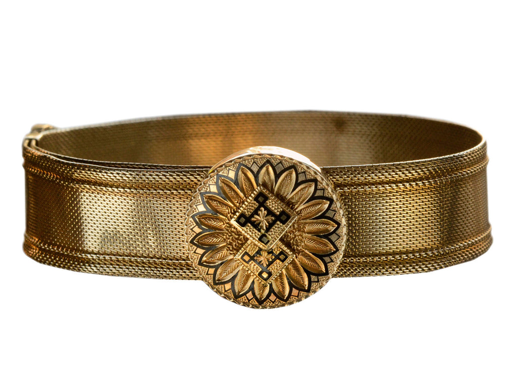 1880s 14K Slide Bracelet (on white background)