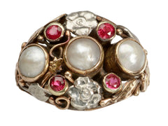 thumbnail of Art & Crafts Ruby Ring (on white background)