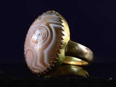1900s Chinese Agate Ring