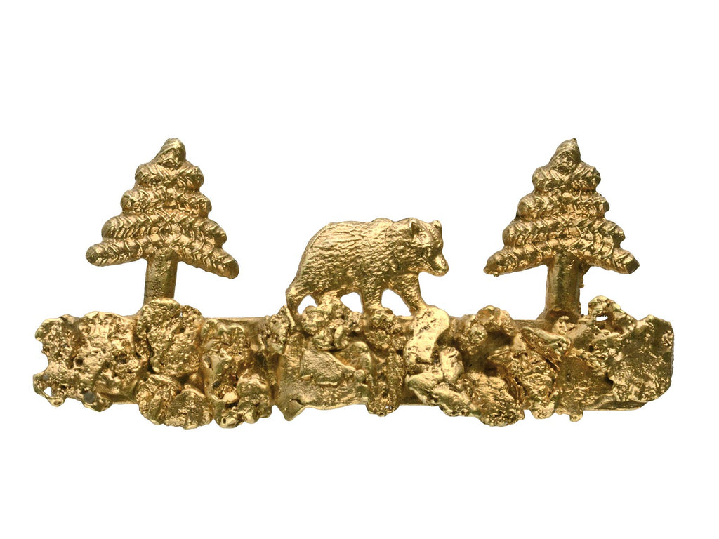 1940s Alaskan Bear Brooch (on white background)