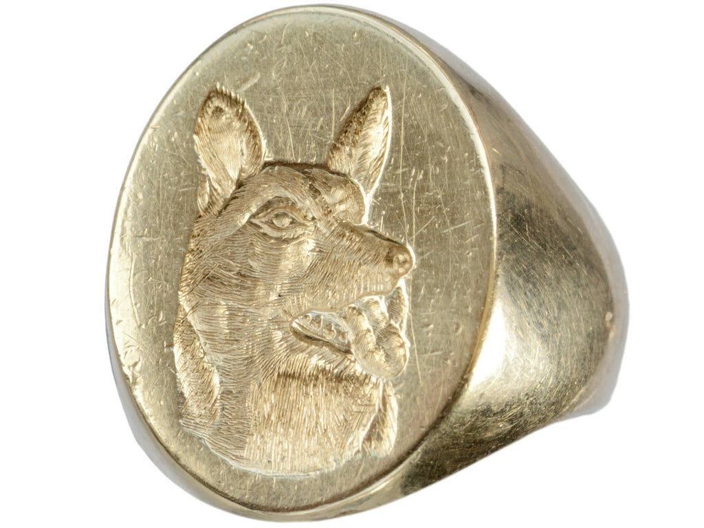 c1950 Alsatian Signet (on white background)