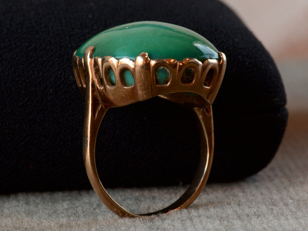 1950s Large Turquoise Ring