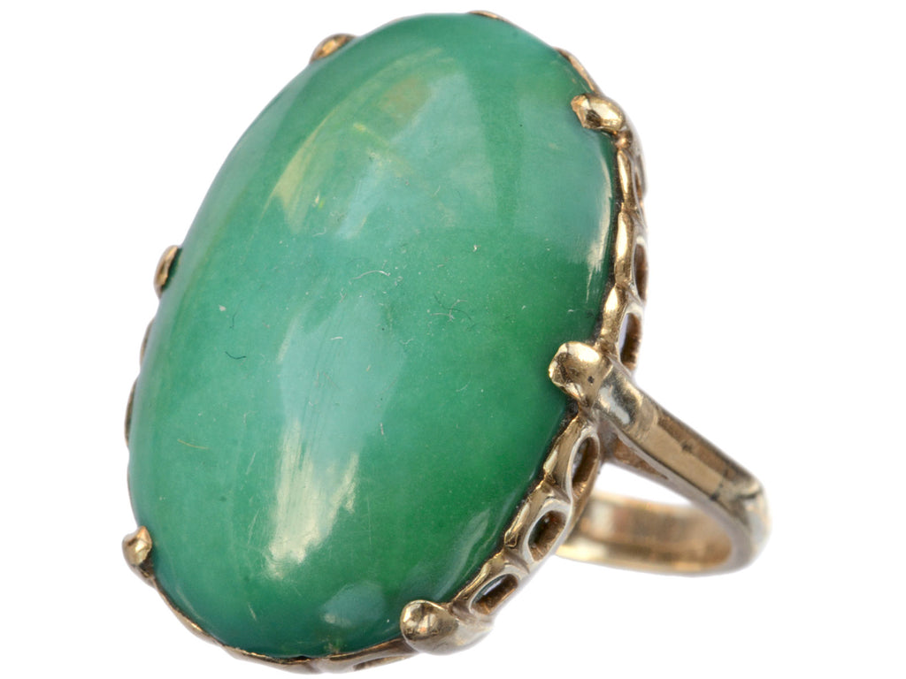 1950s Large Turquoise Ring (on white background)