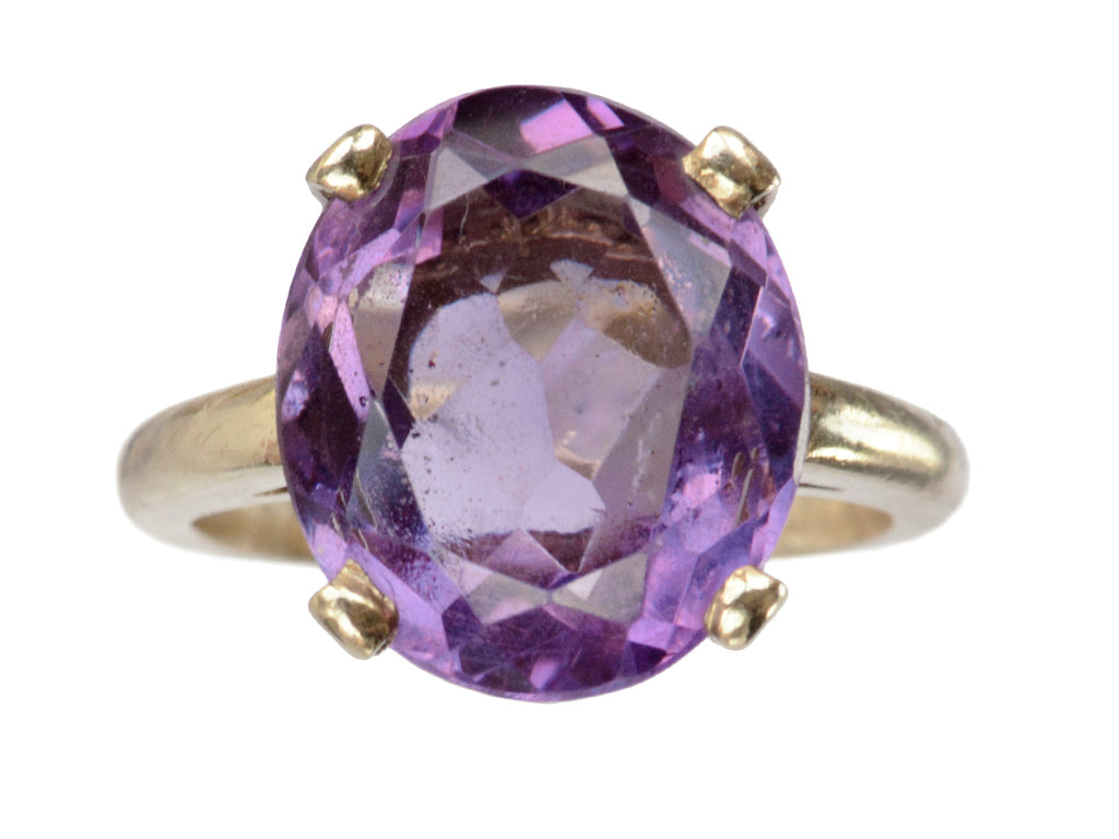 c1950 Amethyst Ring (on white background)