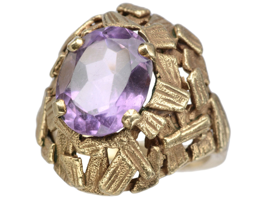 c1970 Amethyst Ring (on white background)