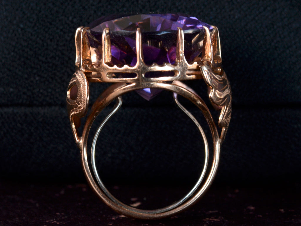 1940s Large Amethyst Ring