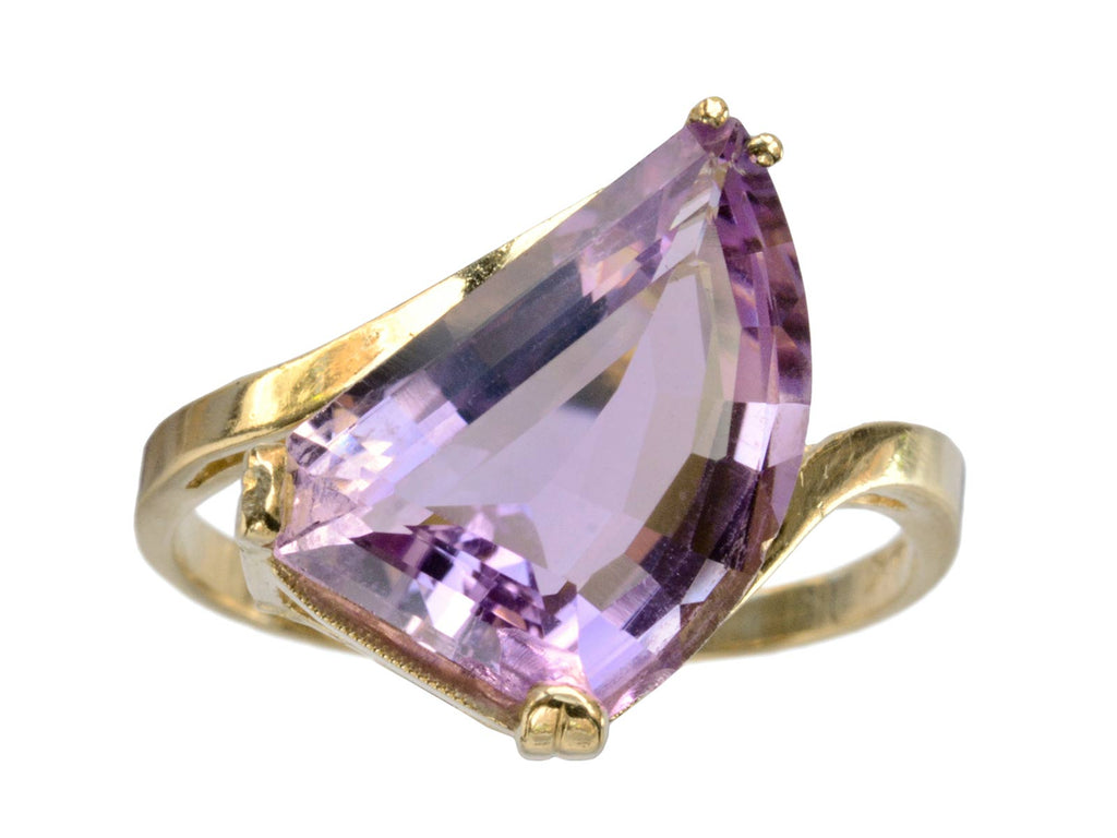 1980s Amethyst Wing Ring (on white background)