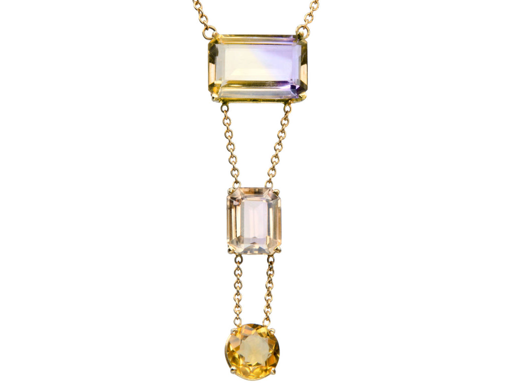 1980s Ametrine Necklace (on white background)